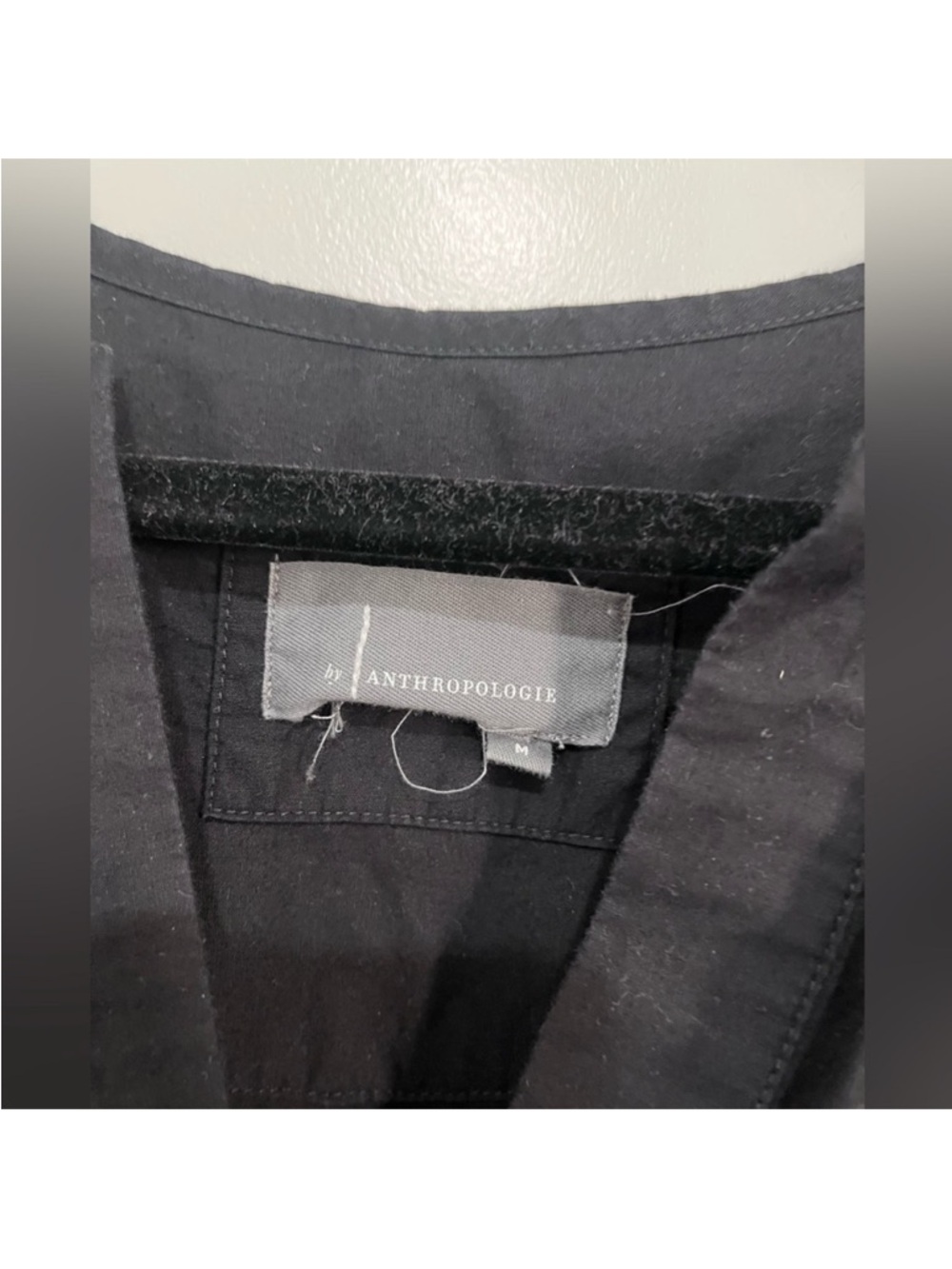 Anthropologie Black Smocked-Waist Tiered Maxi Dress - Picture 6 of 7